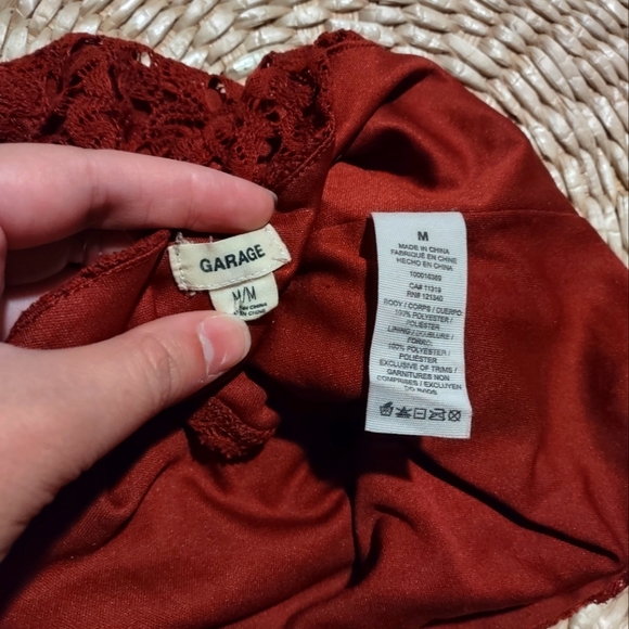 Garage Crotchet fabric lined Halter Top super boho vibes - Picture 2 of 4